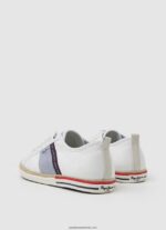 adidași blucher din pânză bărbați Pepe Jeans alb 6Z0R461216 - imagine 4