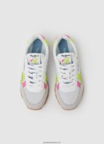 adidași combinați brit neon fată Pepe Jeans alb 6Z0R461316 - imagine 2