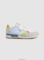 adidași combinați brit neon fată Pepe Jeans alb 6Z0R461316