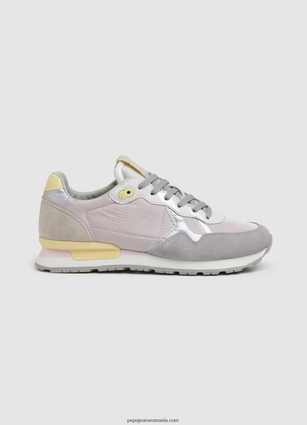 adidași combinați cu imprimeu brit femei Pepe Jeans roz moale 6Z0R46587 - imagine 2