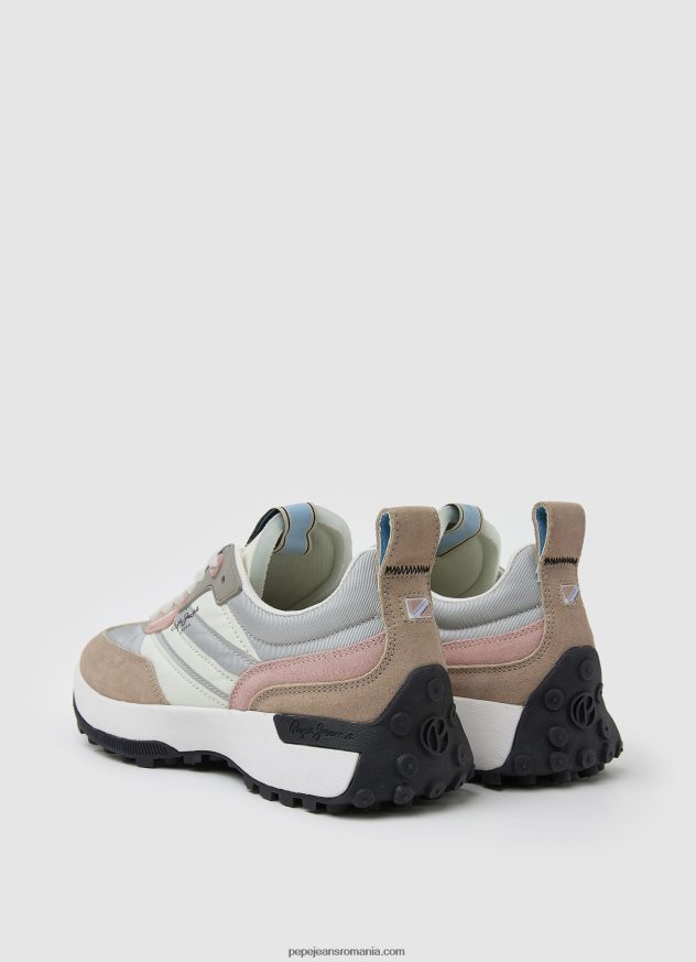 adidași combinați cu imprimeu norocos femei Pepe Jeans argint perlat 6Z0R46574 - imagine 5