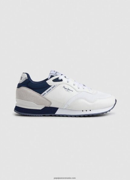 adidasi combinați london one bărbați Pepe Jeans alb 6Z0R461237