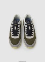 adidasi combinați london one bărbați Pepe Jeans verde kaki 6Z0R461223 - imagine 2