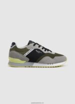 adidasi combinați london one bărbați Pepe Jeans verde kaki 6Z0R461223