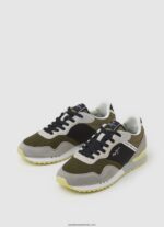 adidasi combinați london one bărbați Pepe Jeans verde kaki 6Z0R461223 - imagine 3