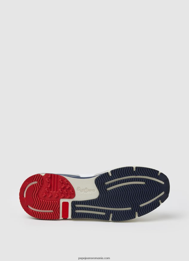 adidasi combinați london pro bărbați Pepe Jeans alb de fabrică 6Z0R461229 - imagine 5