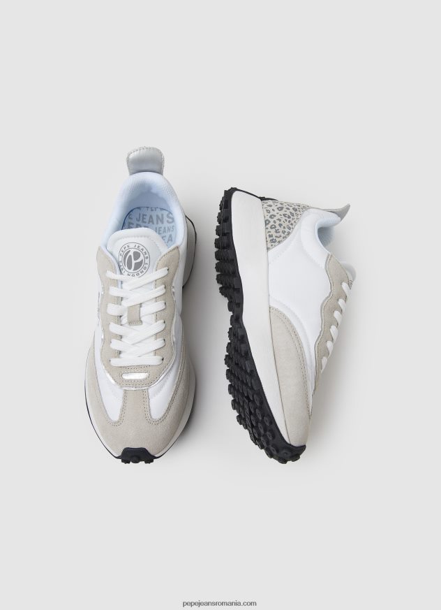 adidași combinați lucky leo femei Pepe Jeans alb de fabrică 6Z0R46573 - imagine 2