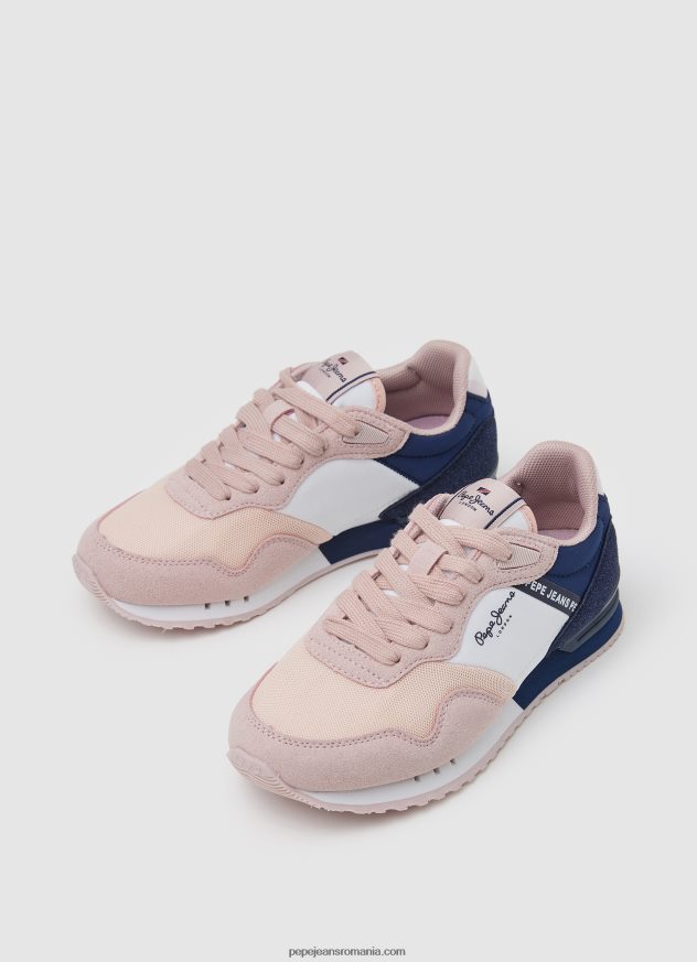 adidasi de alergare de bază london fată Pepe Jeans roz moale 6Z0R461318 - imagine 3
