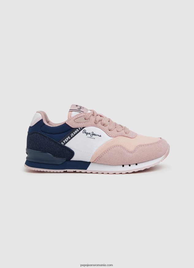adidasi de alergare de bază london fată Pepe Jeans roz moale 6Z0R461318 - imagine 1