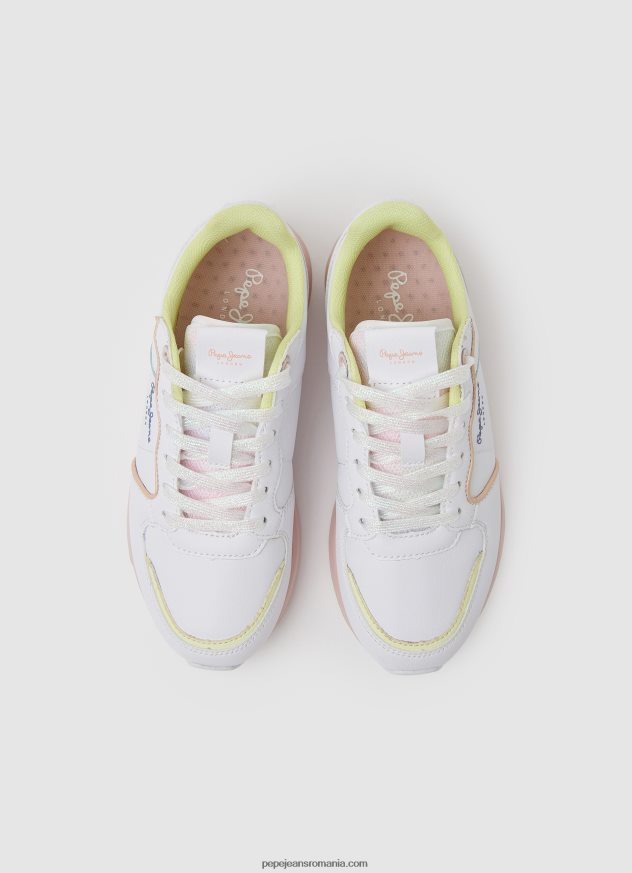 adidași de alergare york candy fată Pepe Jeans alb 6Z0R461311 - imagine 2