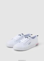 adidasi de bază brady băiat Pepe Jeans alb 6Z0R461560 - imagine 3