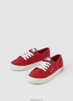 adidasi de bază brady băiat Pepe Jeans roșu 6Z0R461544 - imagine 3