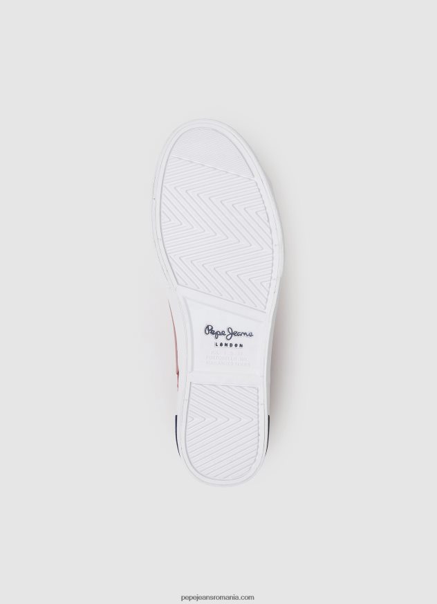 adidași de bază Kenton Road bărbați Pepe Jeans roșu-închis 6Z0R461211 - imagine 5