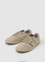 adidași din in turistic vegas bărbați Pepe Jeans ecru 6Z0R461254 - imagine 3