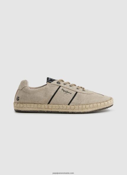 adidași din in turistic vegas bărbați Pepe Jeans ecru 6Z0R461254