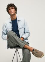 adidași din piele claic turistic bărbați Pepe Jeans piatră întunecată 6Z0R461247