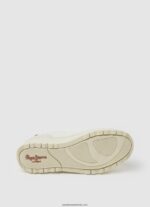 adidași din piele Kore Retry femei Pepe Jeans aproape alb 6Z0R46571 - imagine 5