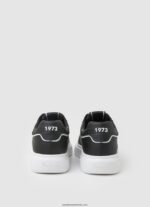 adidași eaton din piele bărbați Pepe Jeans negru 6Z0R461198 - imagine 4