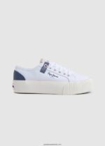 adidași ottis cu platformă de soare femei Pepe Jeans alb 6Z0R46608