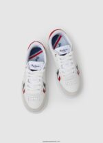 adidași player Britt din piele băiat Pepe Jeans alb 6Z0R461525 - imagine 2