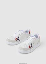 adidași player Britt din piele băiat Pepe Jeans alb 6Z0R461525 - imagine 3