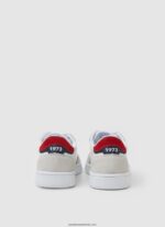 adidași player Britt din piele băiat Pepe Jeans alb 6Z0R461525 - imagine 4