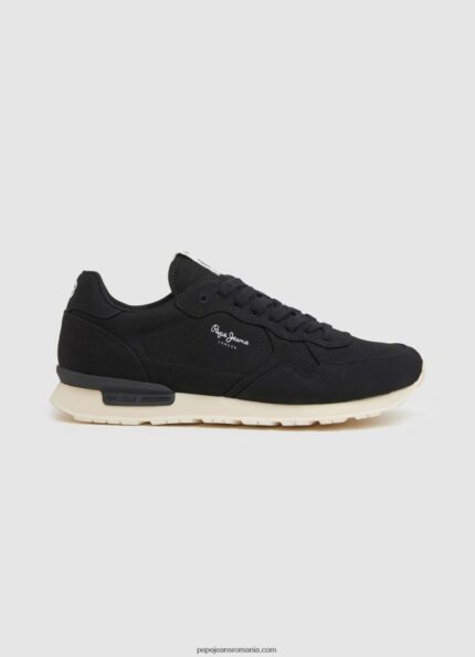 adidași retro brit man eco bărbați Pepe Jeans negru 6Z0R461234