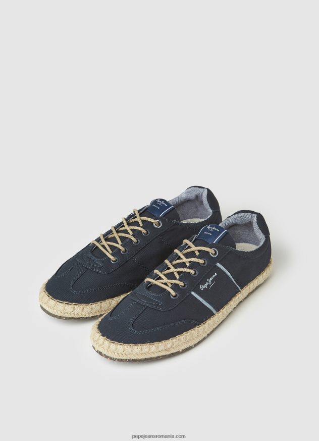 adidași turistici cu talpă intermediară din iută bărbați Pepe Jeans marina 6Z0R461252 - imagine 3