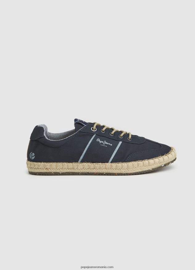 adidași turistici cu talpă intermediară din iută bărbați Pepe Jeans marina 6Z0R461252 - imagine 1