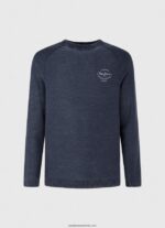 alege tricoul cu guler rotunjit bărbați Pepe Jeans indigo 6Z0R46858 - imagine 5