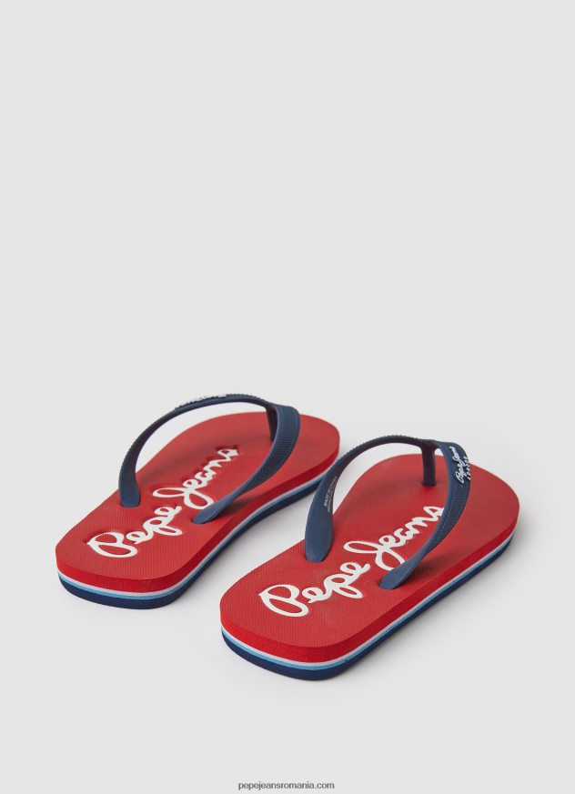 Bay Beach șlapi de bază pentru plajă băiat Pepe Jeans roșu 6Z0R461556 - imagine 4