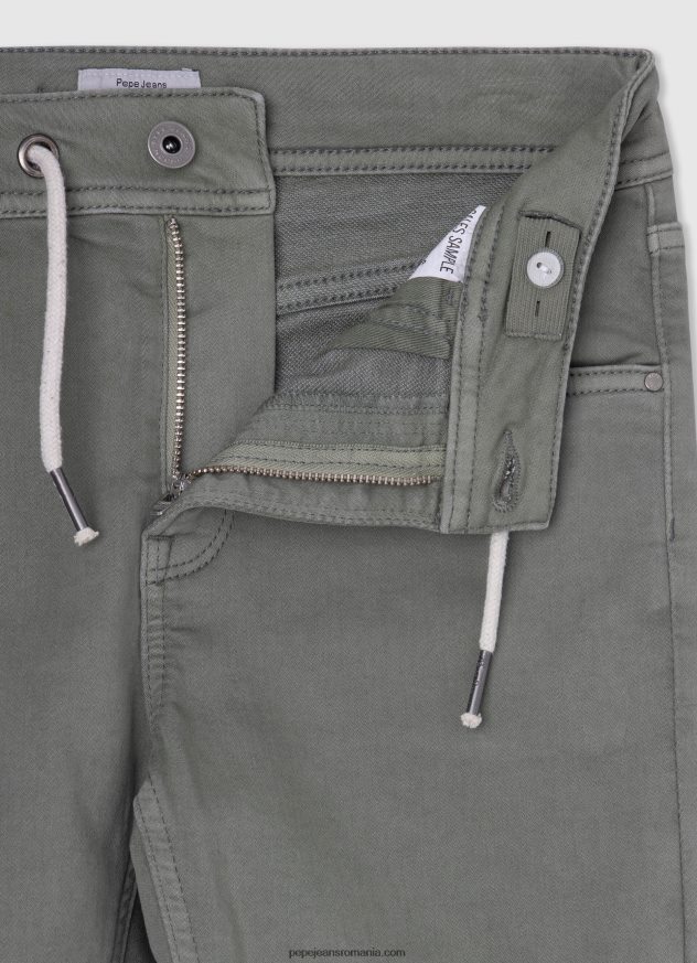 Bermuda din bumbac cu 5 buzunare băiat Pepe Jeans turnare 6Z0R461679 - imagine 3