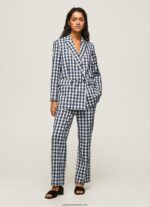 blazer cu imprimeu cu carouri femei Pepe Jeans multi 6Z0R46136 - imagine 2