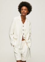 blazer din in cu decolteu dublu femei Pepe Jeans mousse 6Z0R46111 - imagine 2