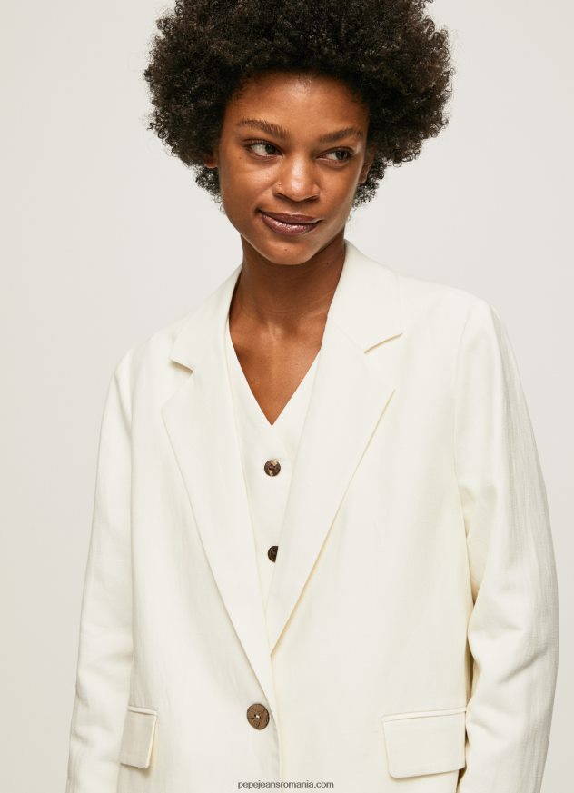 blazer din in cu decolteu dublu femei Pepe Jeans mousse 6Z0R46111 - imagine 3