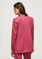 blazer simplu cu umeri femei Pepe Jeans fard de obraz închis 6Z0R46112 - imagine 4