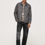 blugi Adams cu talie medie relaxat bărbați Pepe Jeans denim 6Z0R46815