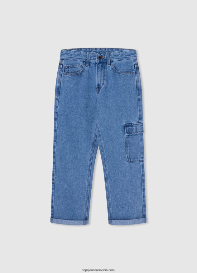 blugi archie cu talie medie relaxed fit băiat Pepe Jeans denim 6Z0R461574 - imagine 5