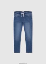 blugi archie cu talie medie relaxed fit băiat Pepe Jeans denim 6Z0R461575 - imagine 4