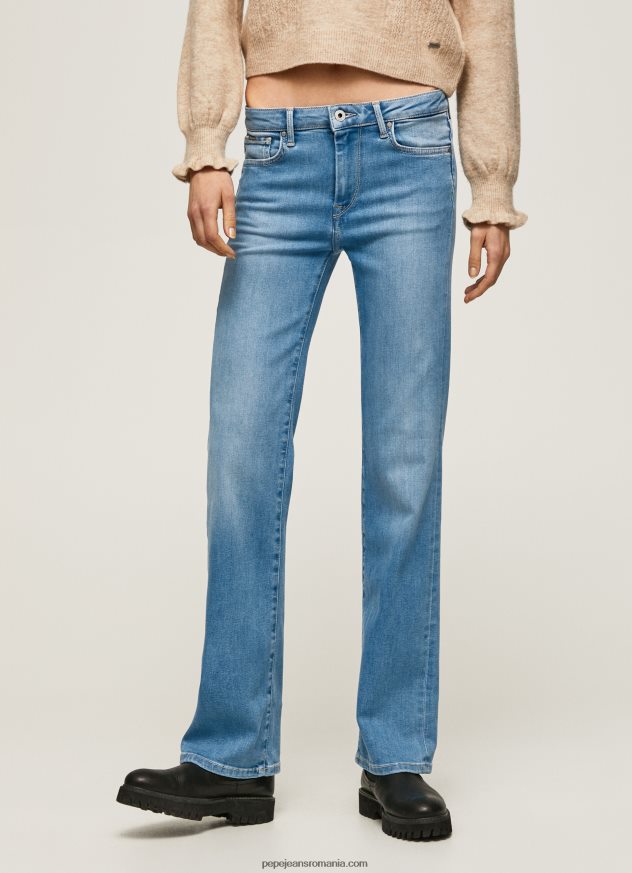 blugi aubrey slim fit cu talie medie femei Pepe Jeans denim 6Z0R4669 - imagine 2