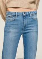 blugi aubrey slim fit cu talie medie femei Pepe Jeans denim 6Z0R4669 - imagine 3