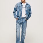 blugi byron cu talie medie relaxed fit bărbați Pepe Jeans denim 6Z0R46811