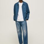 blugi cade cu talie medie relaxed fit bărbați Pepe Jeans denim 6Z0R46812