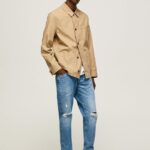 blugi callen cu talie medie relaxed fit bărbați Pepe Jeans denim 6Z0R46820