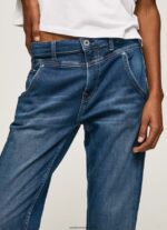 blugi carey cu talie medie relaxed fit femei Pepe Jeans denim 6Z0R4686 - imagine 3