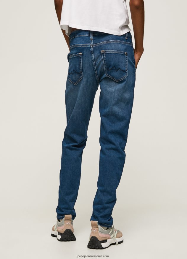 blugi carey cu talie medie relaxed fit femei Pepe Jeans denim 6Z0R4686 - imagine 4