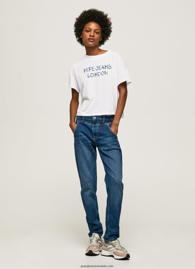 blugi carey cu talie medie relaxed fit femei Pepe Jeans denim 6Z0R4686 - imagine 1