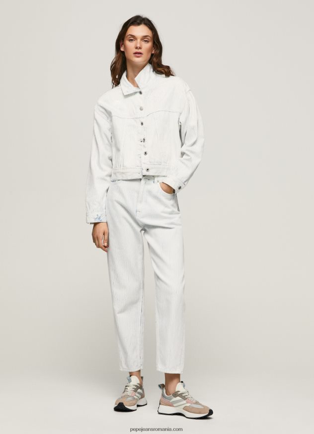 blugi conici cu talie înaltă Willow femei Pepe Jeans denim 6Z0R4666 - imagine 2