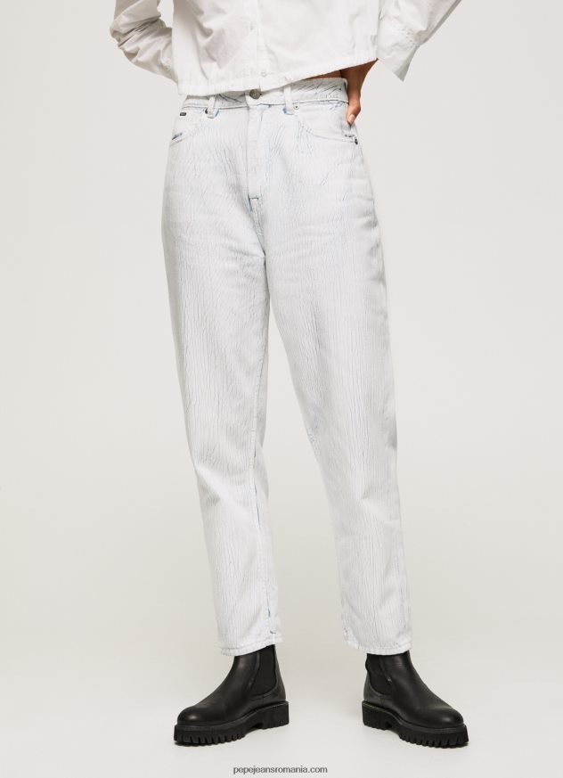 blugi conici cu talie înaltă Willow femei Pepe Jeans denim 6Z0R4666 - imagine 3