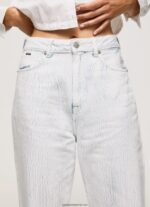 blugi conici cu talie înaltă Willow femei Pepe Jeans denim 6Z0R4666 - imagine 4